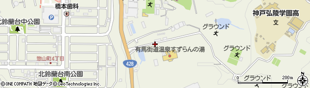 兵庫県神戸市北区山田町小部（妙賀）周辺の地図