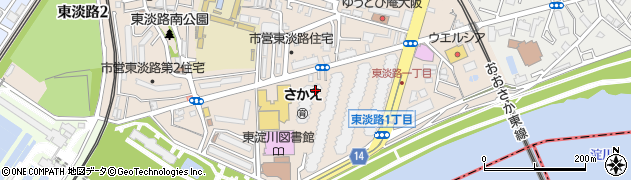 東淀川東淡路郵便局 ＡＴＭ周辺の地図