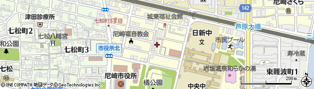 市営東七松団地周辺の地図