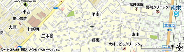 愛知県豊橋市草間町郷裏44周辺の地図