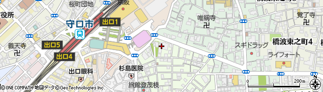大阪府守口市大枝東町2周辺の地図