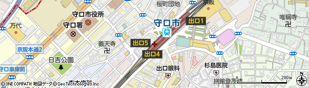 京阪電鉄商事株式会社　エル守口管理室周辺の地図