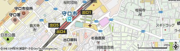 株式会社トークティ守口周辺の地図
