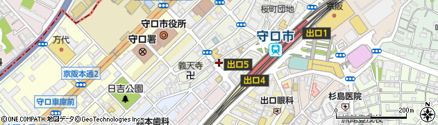 カラオケ本舗まねきねこ 京阪守口店周辺の地図