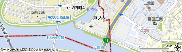 兵庫県尼崎市戸ノ内周辺の地図