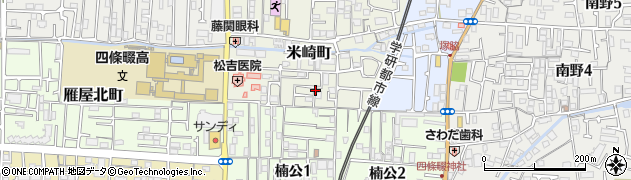 大阪府四條畷市米崎町19周辺の地図