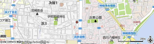 セブンイレブン尼崎浜３丁目店周辺の地図