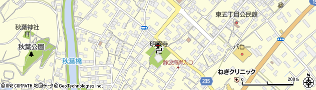 榛原静波郵便局周辺の地図