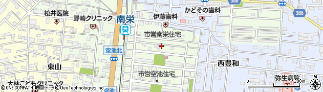 愛知県豊橋市南栄町空池156周辺の地図