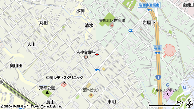 〒440-0843 愛知県豊橋市東幸町の地図