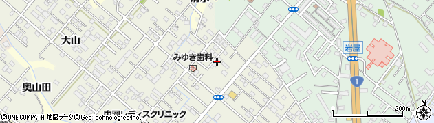 愛知県豊橋市東幸町（大山）周辺の地図