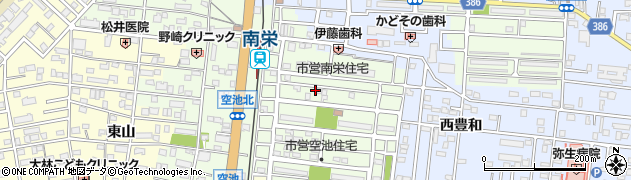 愛知県豊橋市南栄町空池159周辺の地図