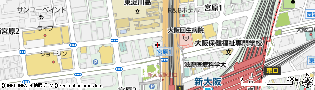 ライズ綜合法律事務所（弁護士法人）　大阪事務所周辺の地図