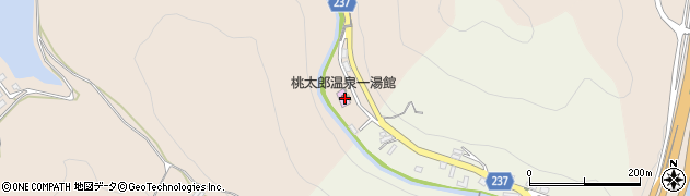 桃太郎温泉周辺の地図