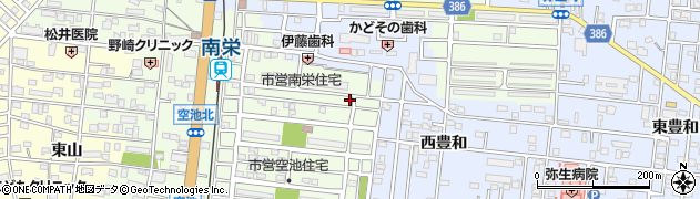 愛知県豊橋市南栄町空池133周辺の地図