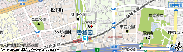 日本福音ルーテル西宮キリスト教会周辺の地図