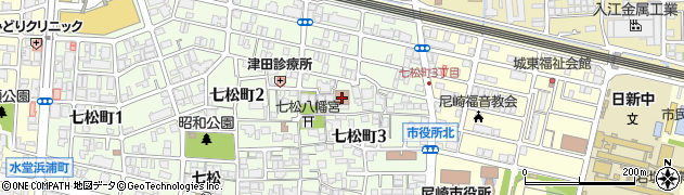 尼崎市立　身体障害者ディサービスセンター周辺の地図