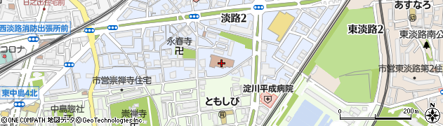 淀川キリスト教病院老人保健施設周辺の地図