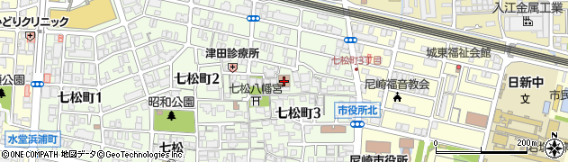 尼崎市立社会福祉施設身体障害者ディサービスセンター周辺の地図