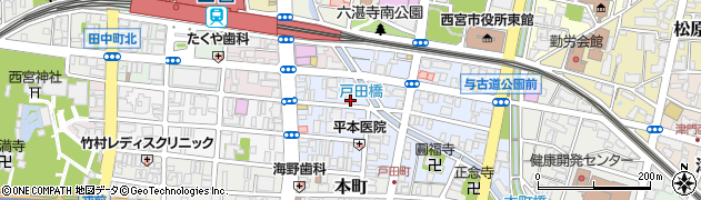 神戸美容室周辺の地図