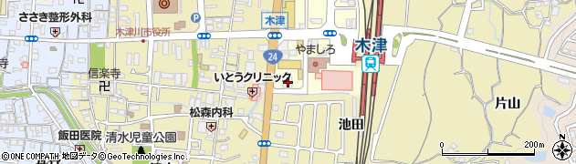 南都銀行木津支店・山田川出張所・上狛支店共同店舗 ＡＴＭ周辺の地図