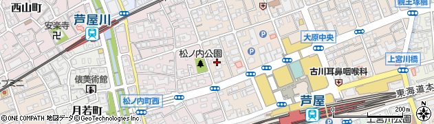 兵庫県芦屋市船戸町7周辺の地図