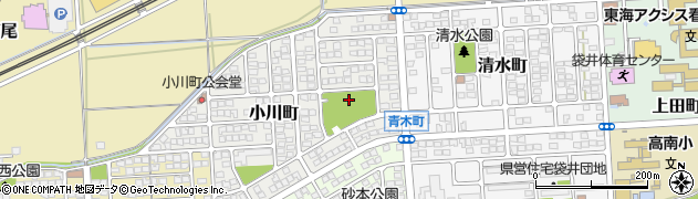 小川町東公園周辺の地図