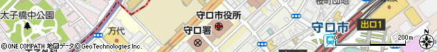 大阪府守口市周辺の地図