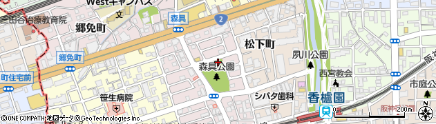 [葬儀場]香櫨園市民館分館周辺の地図