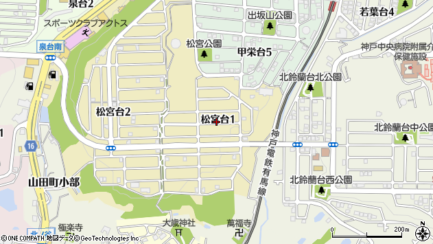〒651-1147 兵庫県神戸市北区松宮台の地図