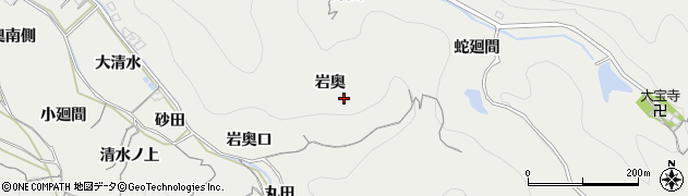 愛知県南知多町（知多郡）内海（岩奥）周辺の地図
