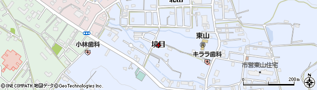 愛知県豊橋市大岩町（境目）周辺の地図