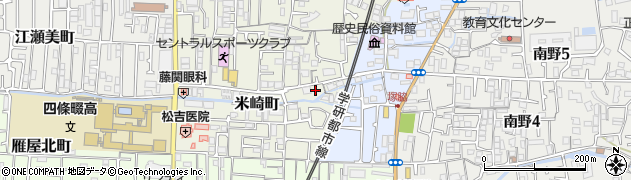 大阪府四條畷市米崎町10周辺の地図