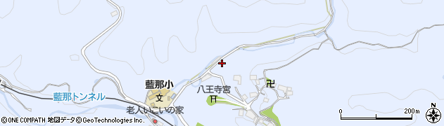 兵庫県神戸市北区山田町藍那蛇谷周辺の地図