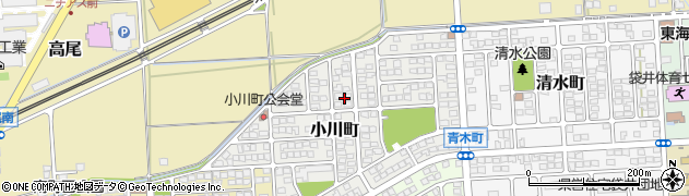 静岡県袋井市小川町周辺の地図