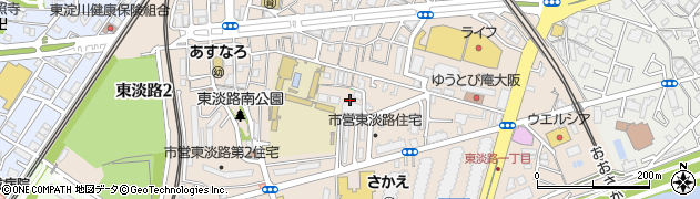 大阪府大阪市東淀川区東淡路周辺の地図