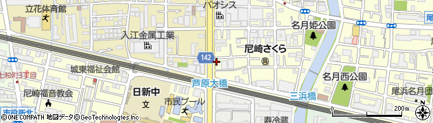 芦原大橋周辺の地図