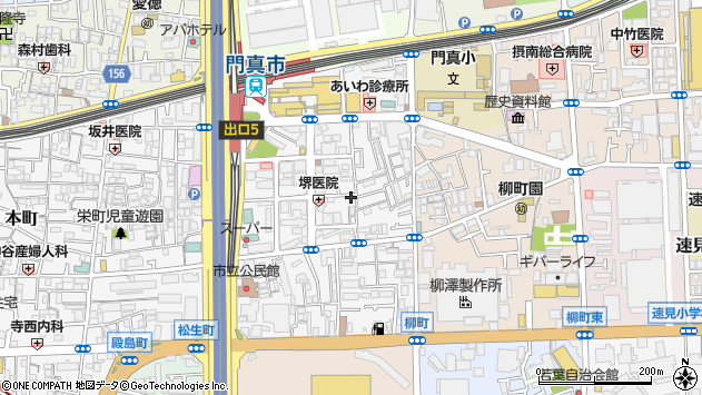〒571-0048 大阪府門真市新橋町の地図