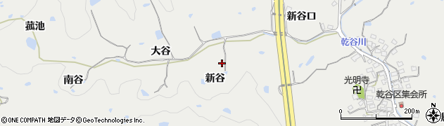 京都府相楽郡精華町乾谷新谷周辺の地図