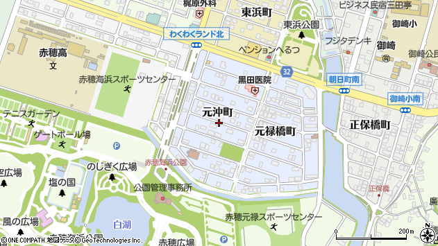 〒678-0224 兵庫県赤穂市元沖町の地図