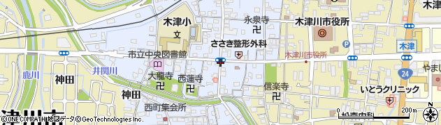 木津本町周辺の地図