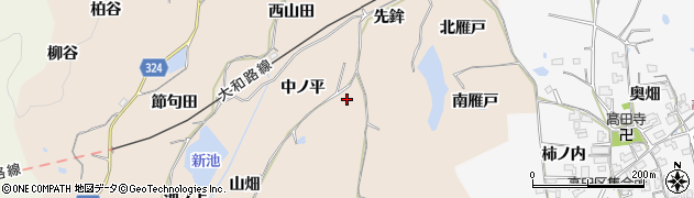 京都府木津川市加茂町観音寺中ノ平周辺の地図