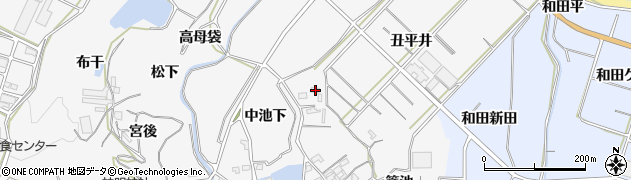 愛知県知多郡南知多町豊丘新屋敷178周辺の地図