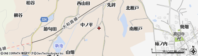 京都府木津川市加茂町観音寺（中ノ平）周辺の地図