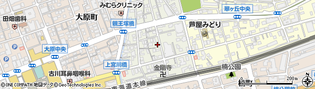 兵庫県芦屋市親王塚町周辺の地図