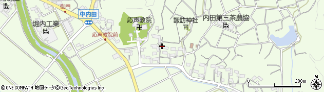 静岡県菊川市中内田878周辺の地図