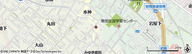 愛知県豊橋市高師町（清水）周辺の地図