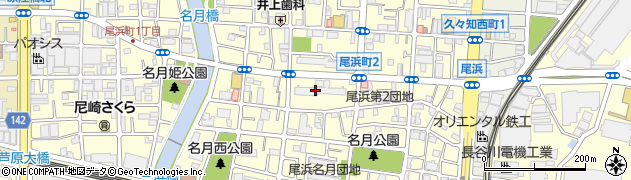 イトーピア尼崎管理室周辺の地図