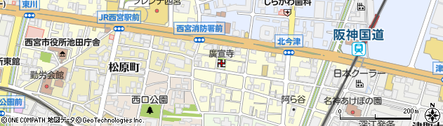 廣宣寺周辺の地図