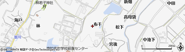 愛知県南知多町（知多郡）豊丘（布干）周辺の地図